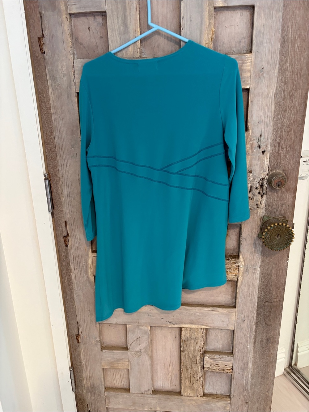 Sympli Teal Long-Sleeve Tunic Top